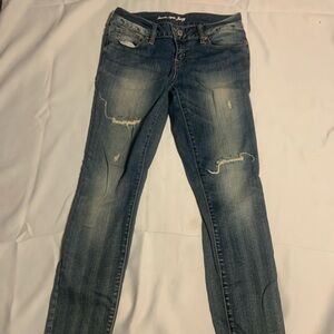 Guess Distressed Women's Blue Skinny Jeans